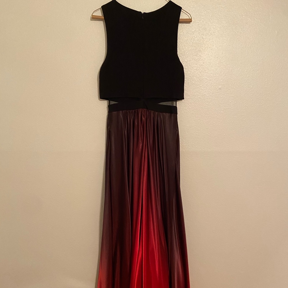 Red and Black Long dress